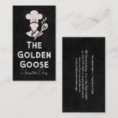 Cartoon Chef Logo | Restaurant Visitenkarte (Vorne/Hinten)