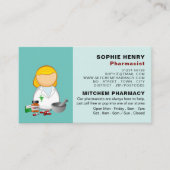 Cartoon Chemist, Apotheker, Apotheker Visitenkarte (Vorderseite)