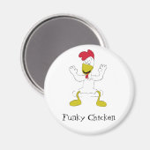 Cartoon Chicken Dance Magnet (Vorderseite/Rückseite)