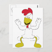 Cartoon Chicken Dance Postkarte (Vorne/Hinten)