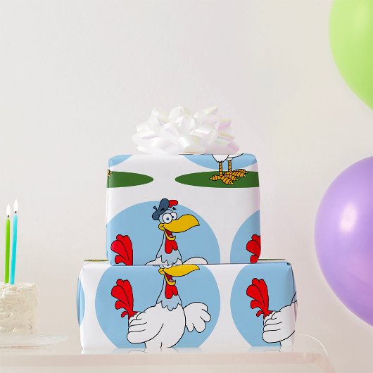 Cartoon Chicken Geschenkpapier