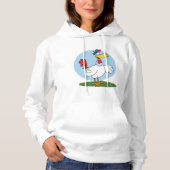 Cartoon Chicken Hoodie (Vorderseite)