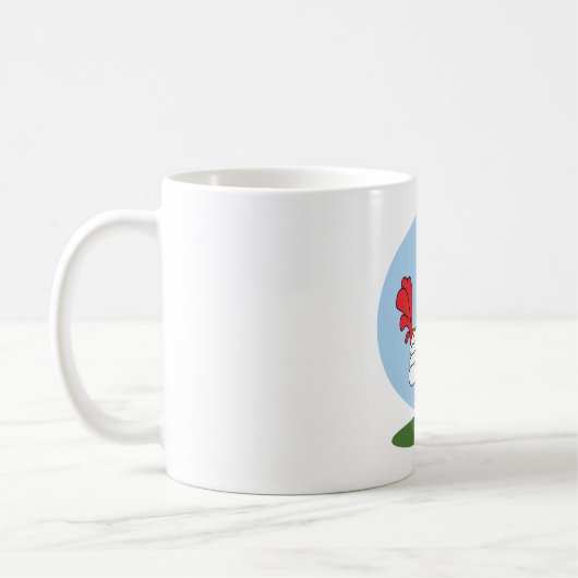 Cartoon Chicken Kaffeetasse (Links)