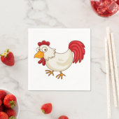 Cartoon Chicken Paper Napkins Serviette (Beispiel)