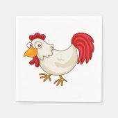 Cartoon Chicken Paper Napkins Serviette (Vorderseite)