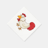 Cartoon Chicken Paper Napkins Serviette (Ecke)