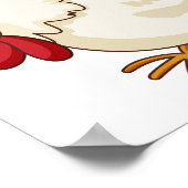 Cartoon Chicken Poster (Ecke)