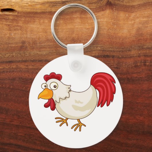 Cartoon Chicken Schlüsselanhänger (Vorderseite)