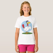 Cartoon Chicken T-Shirt (Vorne ganz)