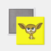 Cartoon Chihuahua Magnet (Vorderseite/Rückseite)
