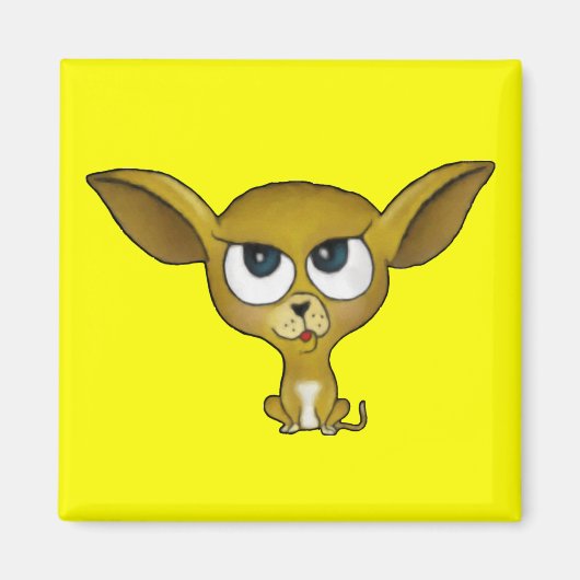 Cartoon Chihuahua Magnet (Vorne)