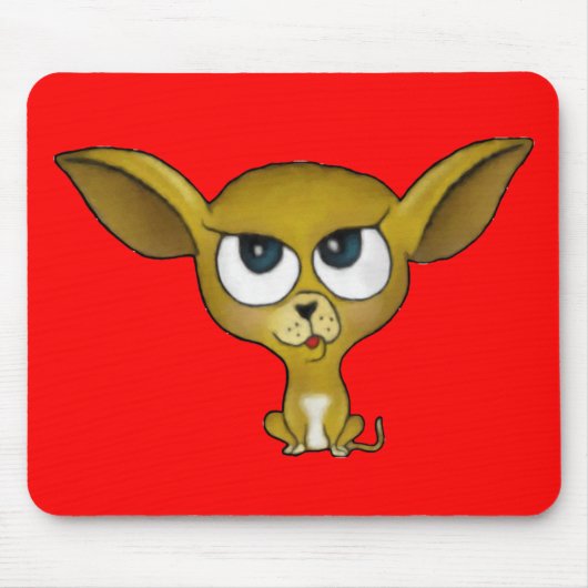 Cartoon Chihuahua Mousepad (Vorne)
