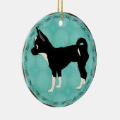 Cartoon Chihuahua v2 Keramik Ornament (Rechts)
