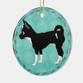 Cartoon Chihuahua v2 Keramik Ornament (Links)