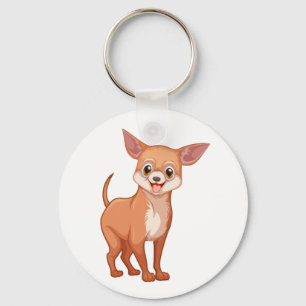 Cartoon Chihuahua Welpen Hund Retten Welpen Adopti Schlüsselanhänger