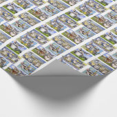 Cartoon-Chinchillas Geschenkpapier (Ecke)