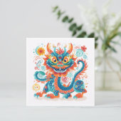 Cartoon Chinesischer Drache (Stehend Vorderseite)