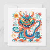 Cartoon Chinesischer Drache (Vorderseite)