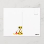 Cartoon Chinesisches Jahr der Schlange Postkarte (Rückseite)