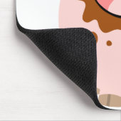 Cartoon Chocolate Pig mousepad (Ecke)