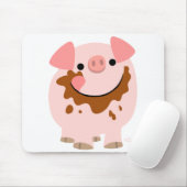 Cartoon Chocolate Pig mousepad (Mit Mouse)