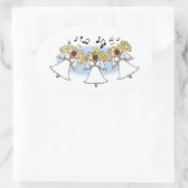 Cartoon Choir of Angels Sticker (Tasche)
