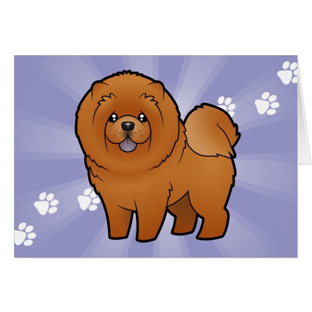 Cartoon-Chow-Chow Chow-Chow (Vorderseite (Horizontal))