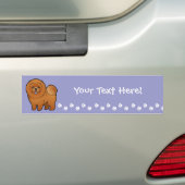 Cartoon-Chow-Chow Chow-Chow Autoaufkleber (Auf Auto)