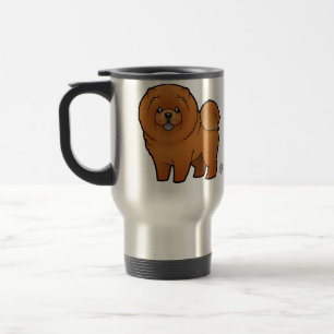 Cartoon-Chow-Chow Chow-Chow Reisebecher