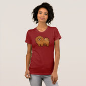 Cartoon-Chow-Chow Chow-Chow T-Shirt (Vorne ganz)