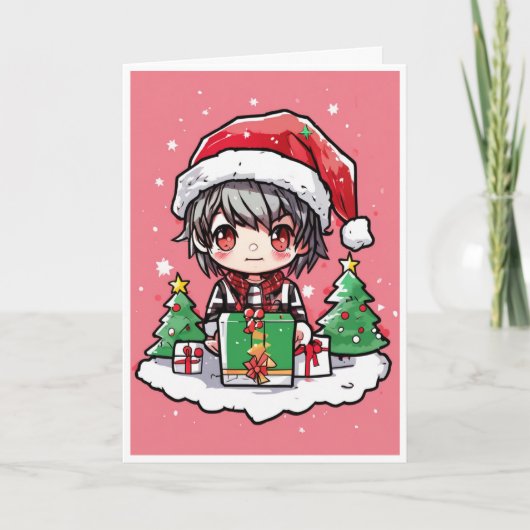cartoon christmas card karte (Vorderseite)