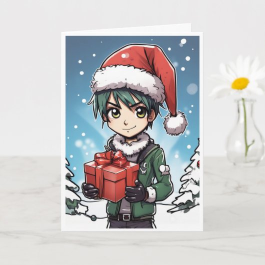 cartoon christmas card karte (Kleine Pflanze)