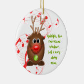 Cartoon Christms Reindeer Weihnachtsschmuck (Rechts)