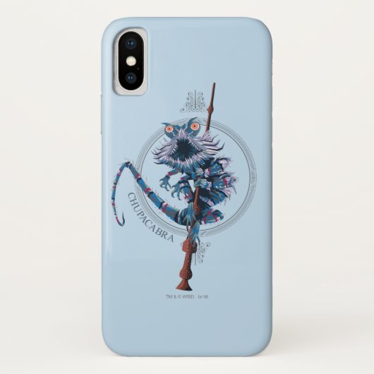 Cartoon Chupacabra & Elder Wand Case-Mate iPhone Hülle (Rückseite)