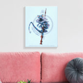 Cartoon Chupacabra & Elder Wand Leinwanddruck (Insitu (Wohnzimmer))