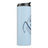 Cartoon Chupacabra & Elder Wand Thermosbecher (Nach links gedreht)