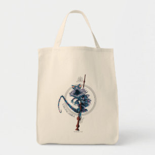 Cartoon Chupacabra & Elder Wand Tragetasche