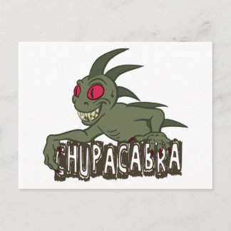 Cartoon Chupacabra Postkarte