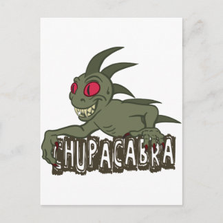 Cartoon Chupacabra Postkarte