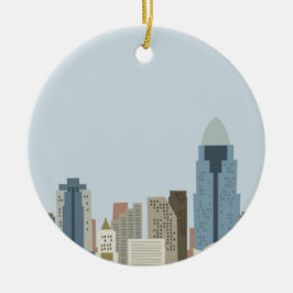 Cartoon Cincinnati Keramikornament
