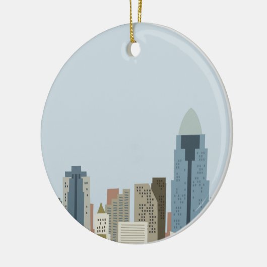 Cartoon Cincinnati Keramikornament (Links)