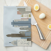 Cartoon Cincinnati Küchentuch (Viertel Falte)