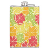 Cartoon Citrus Flask Flachmann (Rückseite)