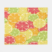 Cartoon Citrus Fleecedecke (Vorderseite (Horizontal))