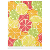 Cartoon Citrus Notebook Klemmbrett (Rückseite)