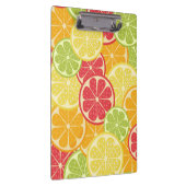 Cartoon Citrus Notebook Klemmbrett (Rechts)