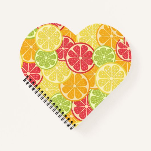 Cartoon Citrus Notebook Notizblock (Vorderseite)