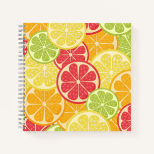 Cartoon Citrus Notebook Notizblock
