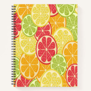 Cartoon Citrus Notebook Notizblock