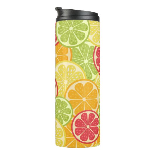 Cartoon Citrus Thermosbecher (Nach rechts gedreht)